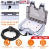 Double Outdoor Socket IP66 Waterproof 13A 2 Gang UK Plug Twin Switched Double Socket Electrical Wall Outlet Socket Box w/ 16.4ft Extension Cable