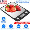 10000g/22lbs Digital Kitchen Scale 7 Units Food Baking Electronic Weighing Scale w/ 1g/0.03OZ Precise Graduation LCD Display Scale