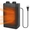 1500W Portable Electric Fan Heater PTC Ceramic Space Oscillation Heating Cool Fan Overheating Tip Over Protection 3S Heating Space For 322 Sq FT Home