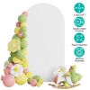 Arch Backdrop Stand Cover 3.28x6.56FT White Spandex Fitted Wedding Arch Cover Elastic Double-Sided Background Covering for Birthday Party Ceremony Dec