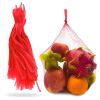 Vegetables Storage Mesh Bag for Fridge 200Pcs 13.7 IN Drawstring Mesh Bag Produce Bags Reusable Washable Onion Storage Tote Bag Farmers Market Bag Fru