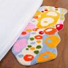 Colorful Cartoon Rugs, Colorful Flower Floor Mats, Cute and Beautiful Bedroom Rugs, Super Soft Bedroom Area Rugs, Non-Slip Quick Drying Long Bath Mats