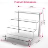 2 Pack 4 Tiered Acrylic Riser Display Shelf Display Stands For Products Clear Figure Display Shelf for Pops Action Figure Collectibles Souvenir Desser