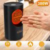 300W Portable Electric Heater Mini Heating Unit Fan Portable Floor Desktop Air Fan Heater For Office Dormitory Room