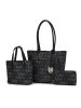 MKF Collection Lady II M Signature Large Tote, Small Tote & Wallet Set, Stylish Womens Handbag M Design by Mia K