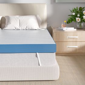 The memory foam mattress is covered with a skin-friendly nano-ice filament layer, providing a cool touch and good breathability. (size: King)