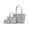 MKF Collection Lady II M Signature Large Tote, Small Tote & Wallet Set, Stylish Womens Handbag M Design by Mia K