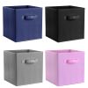 iMounTEK 4 Pack Foldable Storage Cube Bins Cloths Closet Space Organizer Basket Shelves Box for Clothes Toys Books Cabinet
